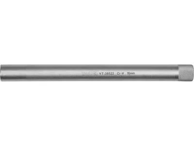 Головка торцева 12-гранна до свічок двигунів YATO : квадрат 3/8", M16 L= 250 мм, Cr-V