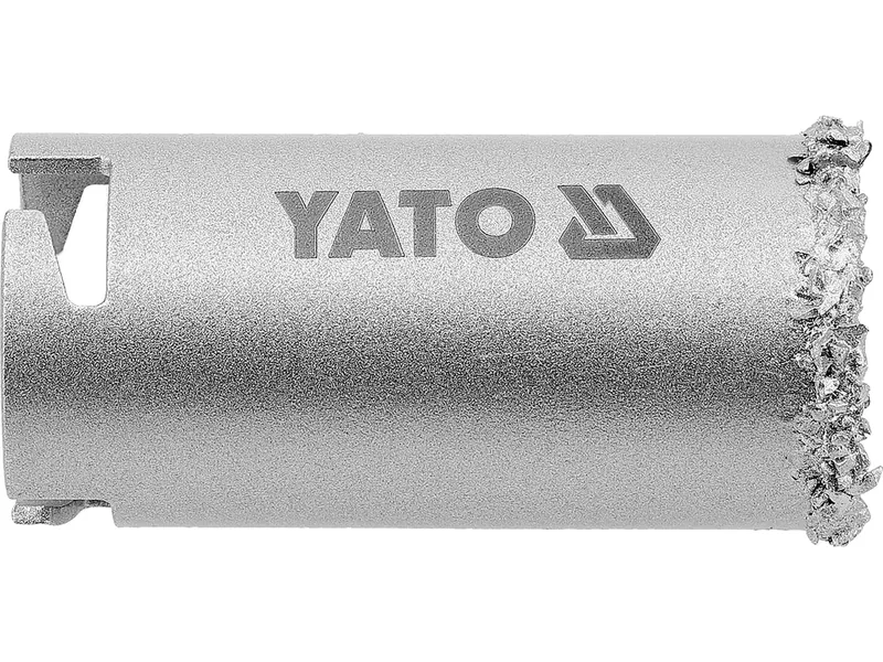 Свердло корончате з вольфраму YATO по бетоні, цеглі, кераміці, силікаті Ø=33мм, l= 65мм