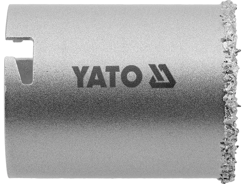 Свердло корончате з вольфраму YATO по бетоні, цеглі, кераміці, силікаті Ø=53мм, l=65 мм
