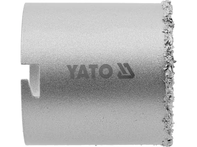 Свердло корончате з вольфраму YATO по бетоні, цеглі, кераміці, силікаті Ø=67мм, l=65 мм