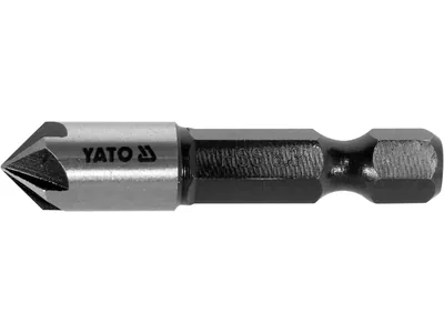 Зенкер конічний по металу YATO : HSS, Ø= 8.3 мм, l= 40 мм, 5 пругів, HEX- 1/4"