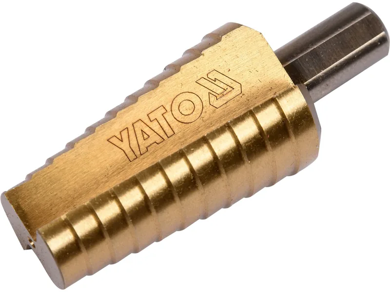 Свердло конічне ступінчасте титанове по металу YATO : Ø= 20-30 мм, HSS 4241, L= 75/54 мм