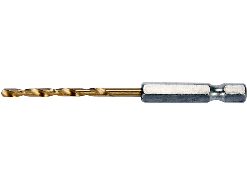 Свердло по металу титанове YATO : HSS-ТІN, Ø= 3 мм, l= 81 мм, 6-гран. HEX-1/4"