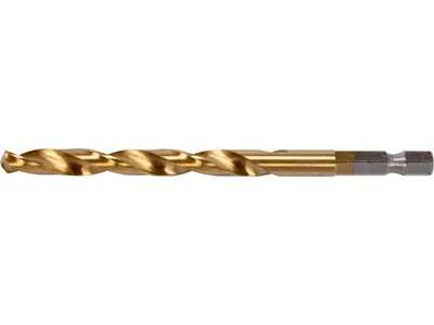 Свердло по металу титанове YATO : HSS-ТІN, Ø= 7 мм, l= 109 мм, 6-гран. HEX-1/4"