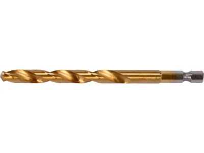 Свердло по металу титанове YATO : HSS-ТІN, Ø= 8 мм, l= 117 мм, 6-гран. HEX-1/4"