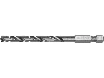 Свердло по металу YATO: HSS6542, Ø=6мм, HEX-1/4", l=93/57мм,для нержав.,конструкт.,легов.сталі(DW)