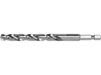 Свердло по металу YATO: HSS6542, Ø=9мм, HEX-1/4", l=125/81мм,для нержав.,конструкт.,легов.сталі(DW)