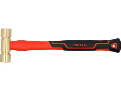 Молоток з мідним обухом YATO m= 500 г, скловолокниста ручка