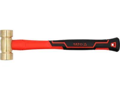 Молоток з мідним обухом YATO m= 800 г, скловолокниста ручка