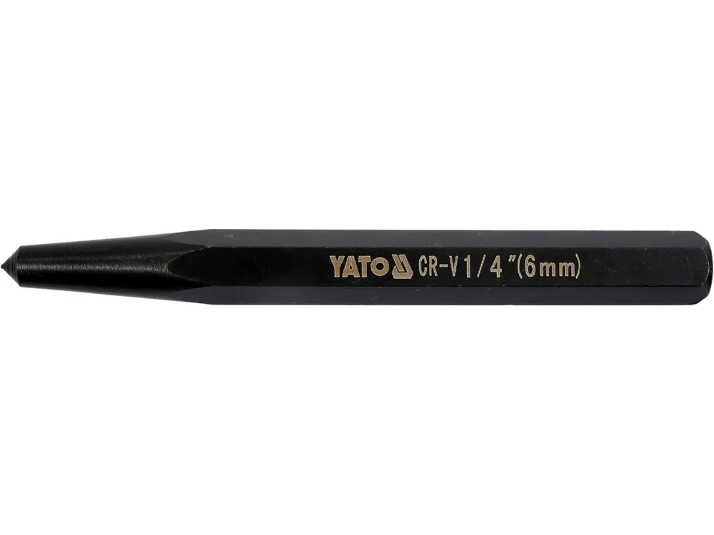 Кернер слюсарний YATO, 6-гран. профіль, Ø= 9,4/6 мм, l= 100 мм