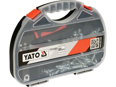 Заклепочник дюбелів "Molly"  YATO з 60 дюбелями
