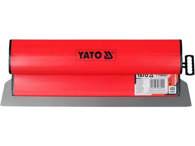 Шпатель для фінішного шпаклювання з ПВХ ручкою YATO, 400 мм, зі змінним лезом