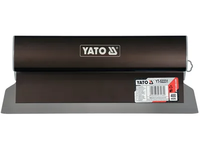 Шпатель для фінішного шпаклювання з алюмінієвою ручкою YATO, 400 мм, зі змінним лезом