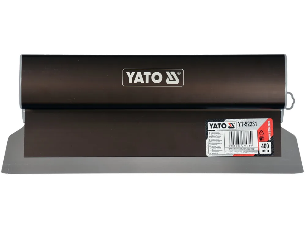 Шпатель для фінішного шпаклювання з алюмінієвою ручкою YATO, 400 мм, зі змінним лезом