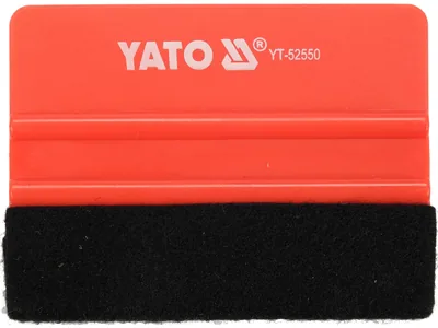 Шпатель з повстяною накладкою YATO: 100 х 73 мм для дотискання плівки