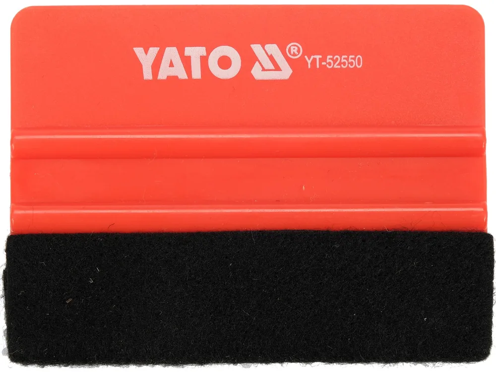 Шпатель з повстяною накладкою YATO: 100 х 73 мм для дотискання плівки