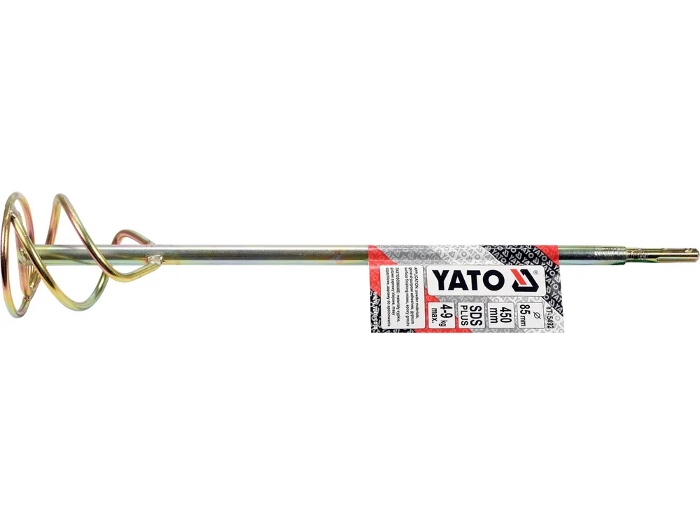 Міксер для буд.сумішей оцинкований YATO: Ø=85 x 450 мм, SDS+, max 4-9 кг