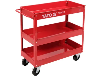 Візок майстерний YATO 3-рівневий на 4 колесах для макс. навантаж.- 130 кг