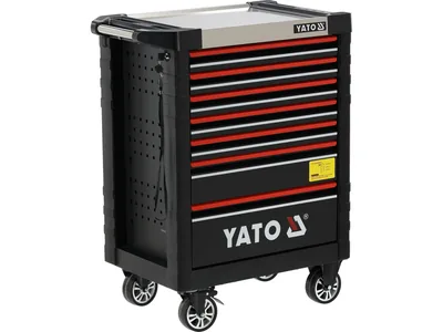 Шафа з інструментами YATO на колесах, 7 шуфляд, 775x 465x 985 мм, набір 190 елем.
