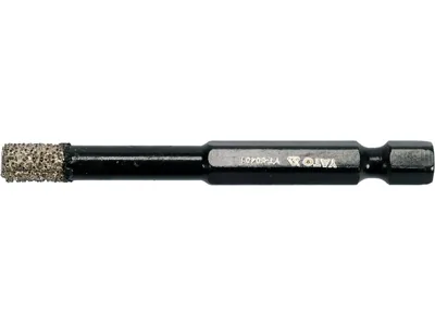Свердло з алмазним пругом YATO, Ø= 6 мм, l= 65/10 мм, з 6-гран. шпинделем- 1/4"