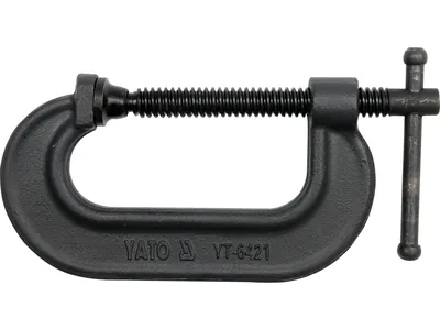 Струбцина YATO з гвинтовим затиском, тип "C" : l= 75 мм (3")