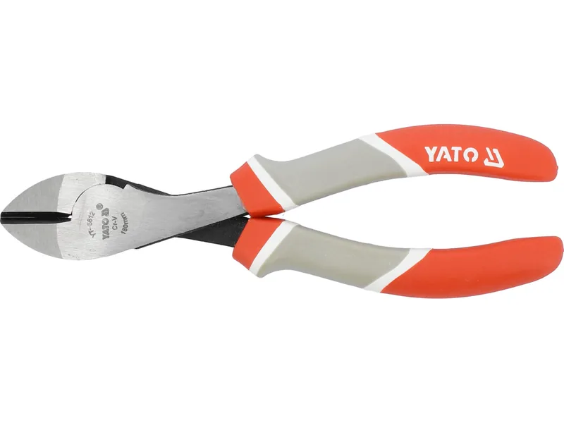 Кусачки діагональні YATO,тяжкі L= 180 мм. CrV-TYP
