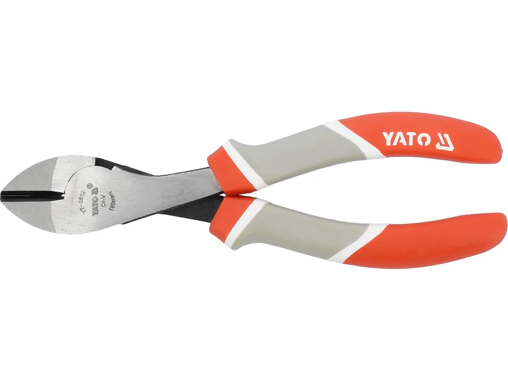 Кусачки діагональні YATO,тяжкі L= 180 мм. CrV-TYP