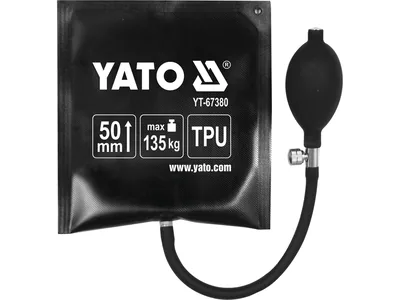 Подушка монтажна, надувна YATO для навантаження - 135 кг, висоти - 50 мм, габарити - 150х160 мм
