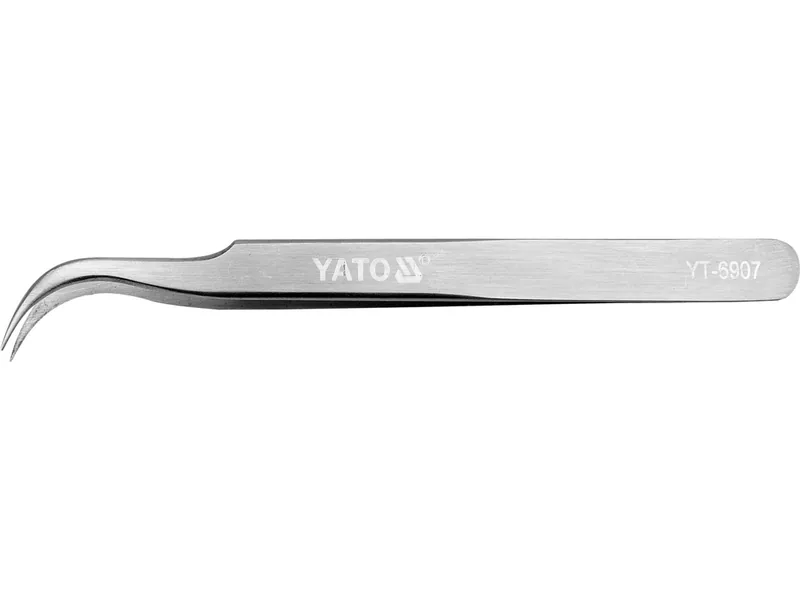 Пінцет вигнутий YATO : L= 115 мм