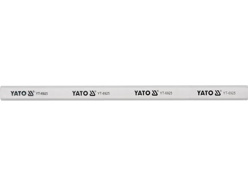 Олівець столярний YATO : L= 245 мм х 15 мм, білий. паков. 144 шт.