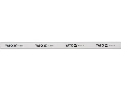 Олівець столярний YATO : L= 245 мм х 15 мм, білий. паков. 144 шт.