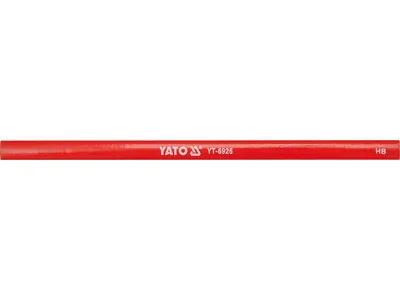 Олівець столярний YATO : L= 245 мм х 12 мм. червоний. паков. 144 шт.