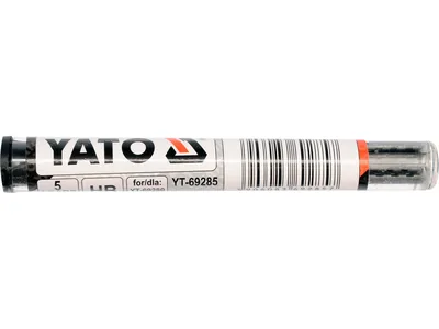 Стержень графітний YATO : "HВ", чорний для олівця автомата. 5 шт.