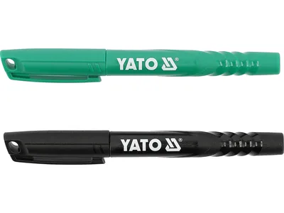 Маркери технічні YATO 2 шт, чорний і зелений