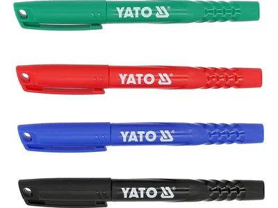 Маркери технічні YATO 36 шт, синій, червоний, чорний і зелений
