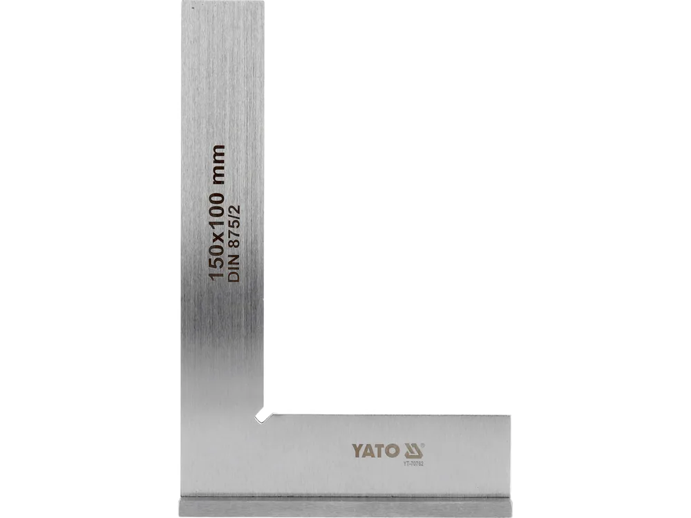 Кутник слюсарний 90° YATO з широкою основою, 150 х 100 мм