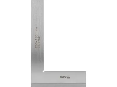 Кутник слюсарний 90° YATO з широкою основою, 200 х 130 мм