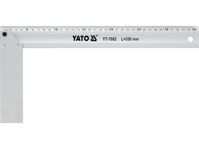 Кутник столярний алюмінієвий YATO : l= 350 мм