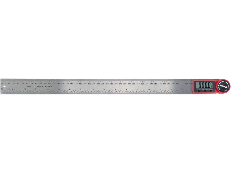 Кутомір електронний YATO l= 500 мм. 0-360°. 3V CR2032