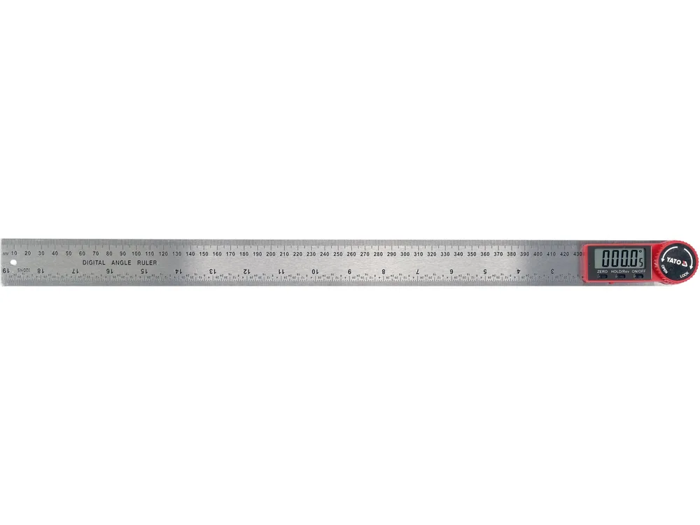 Кутомір електронний YATO l= 500 мм. 0-360°. 3V CR2032