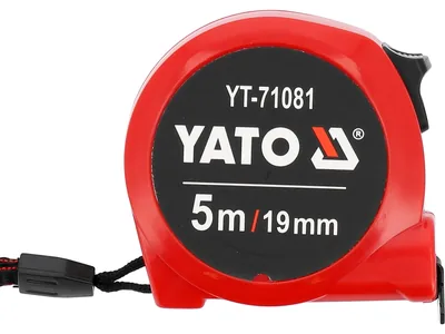 Рулетка вимірювальна YATO : L= 5 м x19 мм