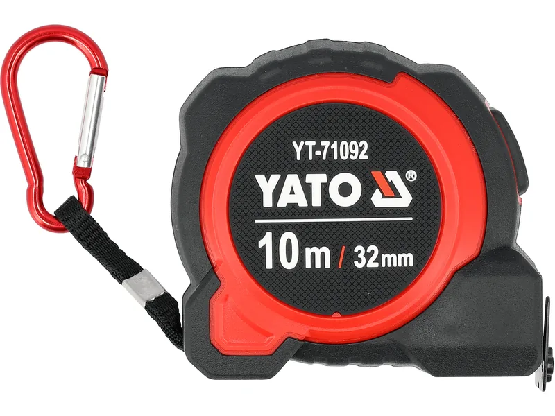 Рулетка з сталевою стрічкою YATO L= 10м x 32мм, нейлоновим покриттям і магнітним наконечником