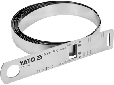 Циркометр для кола- 940-2200мм і діаметра 300-700 мм YATO з метр. і дюйм. шкалами, сталева