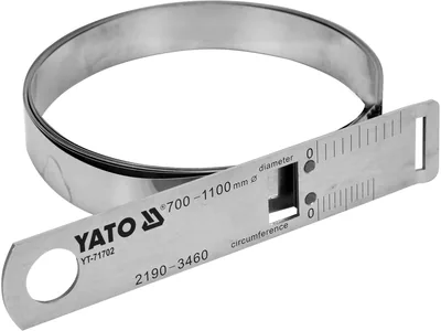 Циркометр для кола- 2190-3460мм і діамет. 700-1100мм YATO з метр. і дюйм. шкалами, сталева