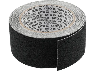 Стрічка протиковзна YATO l= 5 м, w= 50 мм, з ПВХ, чорна в рулоні