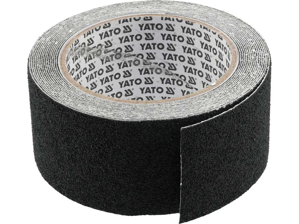 Стрічка протиковзна YATO l= 5 м, w= 50 мм, з ПВХ, чорна в рулоні