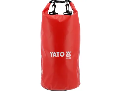 Сумка-рюкзак водонепроникна YATO з 2 плечовими пасами, 10 л, 20х 49 см, з ПВХ брезента