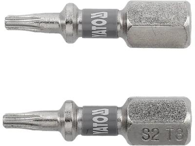 Насадка викруткова YATO TORX T8 х 25мм. HEX 1/4", покрита нікелем, 2шт.