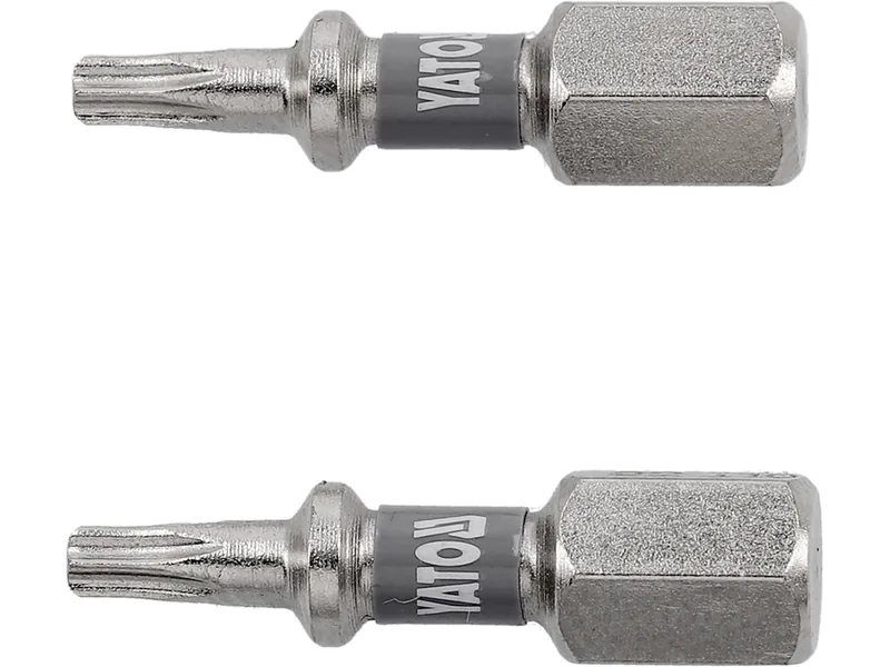 Насадка викруткова YATO TORX T10 х 25мм. HEX 1/4", покрита нікелем, 2шт.