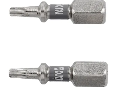 Насадка викруткова YATO TORX T10 х 25мм. HEX 1/4", покрита нікелем, 2шт.